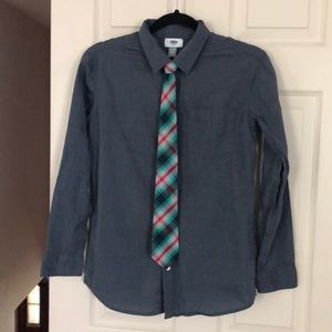 Old Navy Boys dress shirt & tie set XL (14-16)